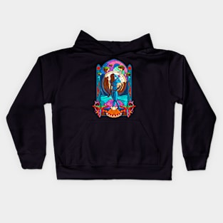 Stained Glass Paradise Kids Hoodie